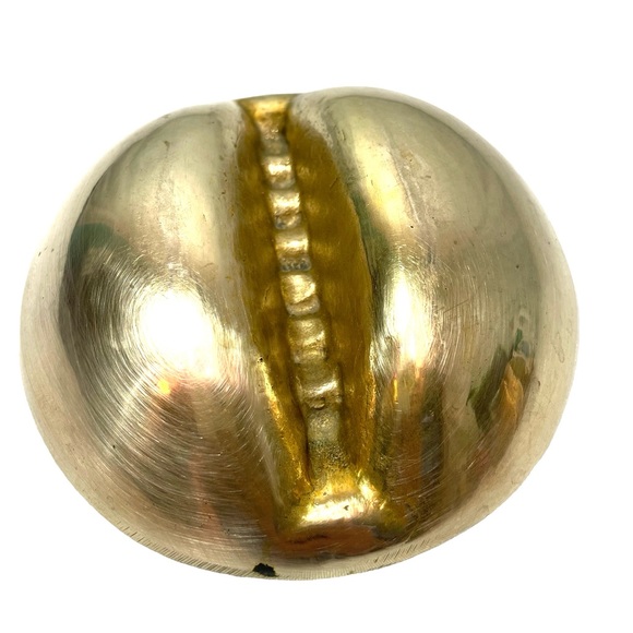 Modernist Brass Ashtray, Norway, 1960s Vintage Ashtary - Picture 5 of 6